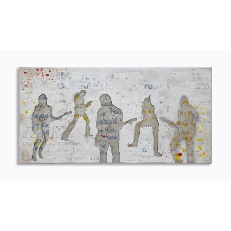 MALOWANY OBRAZ ROCK 120x3x60 cm